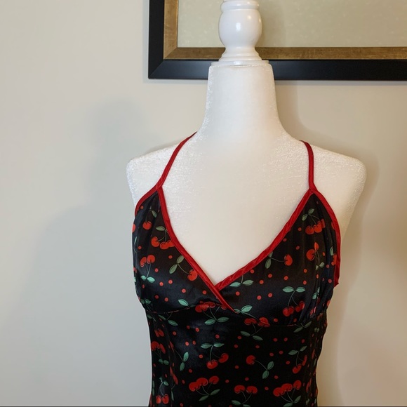 Seven ‘Til Midnight Sexy Cherry Lace Up Teddy - Picture 2 of 4